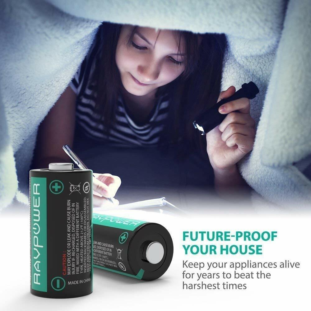 CR123A Lithium Batteries RAVPower Non-Rechargeable 3V Lithium Batter 16Pack