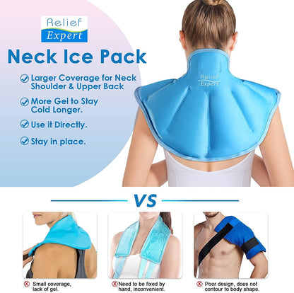 Relief Expert Neck Ice Pack Wrap Ice Pack for Neck and Shoulder Injuries