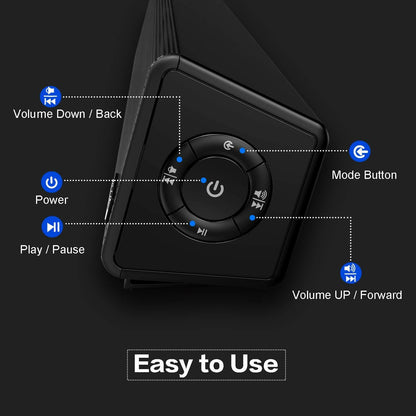 VIPEX Bluetooth 5.0 PC Speakers Sound Bar Computer Speakers sk001