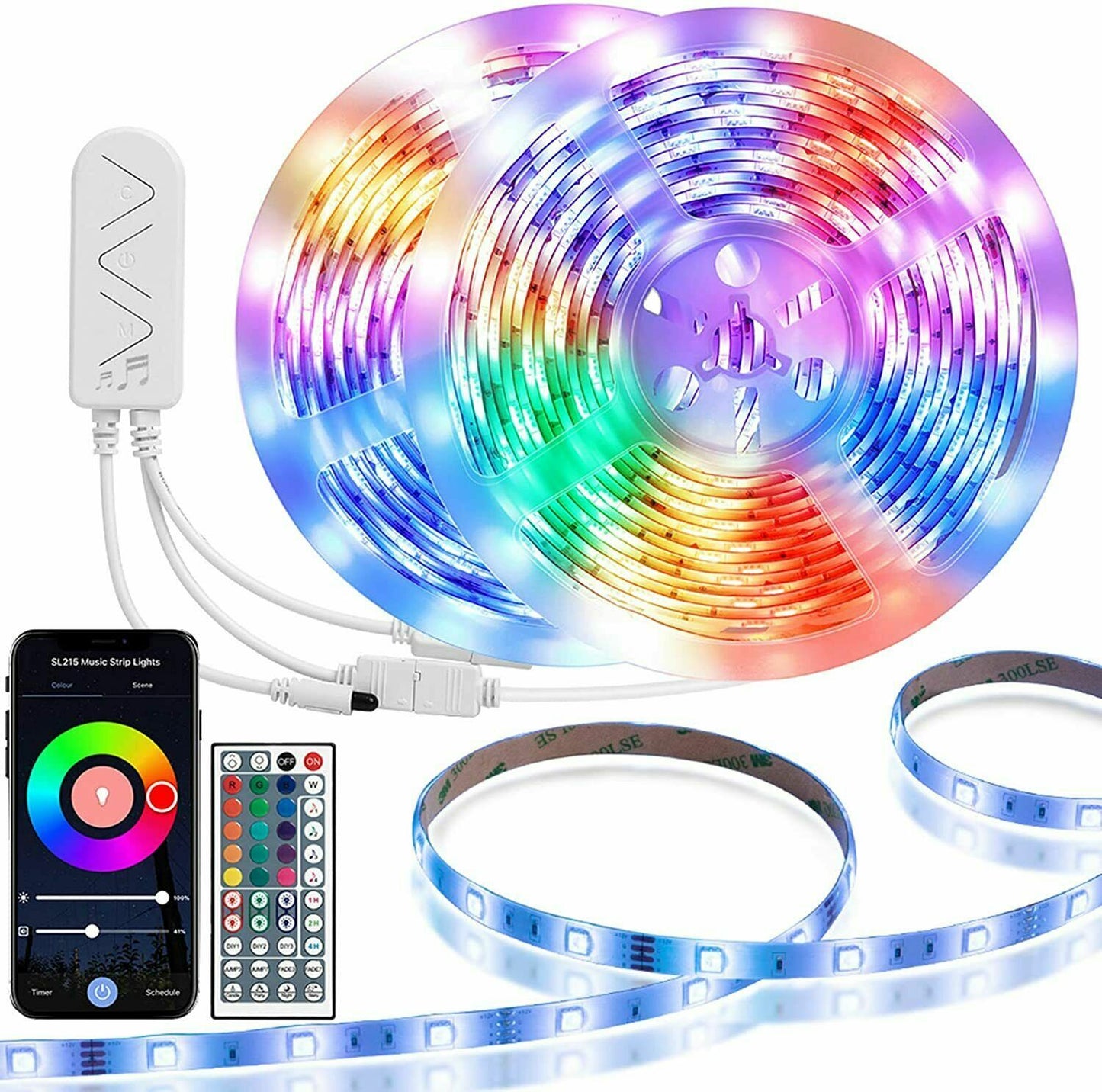 TAOTronics Led Strip Lights Works with Alexa 32.8FT Waterproof Smart WiFi Music