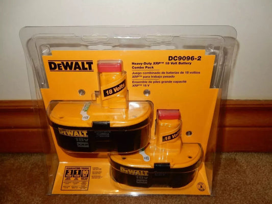 Dewalt OEM DC9096-2 18V XRP 2.4 Ah Battery 2 Pack Bundle-NOS DC9096   High Quali