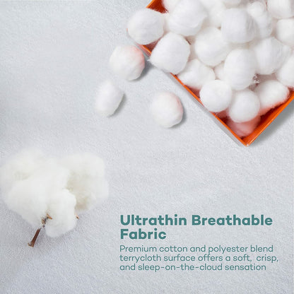 Sable Mattress Protector 100% Waterproof Hypoallergenic FDA Queen Dust Mite Prot