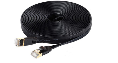 Cat7 Ethernet Cable 50 Ft Network Cable High Speed Flat Internet Cord