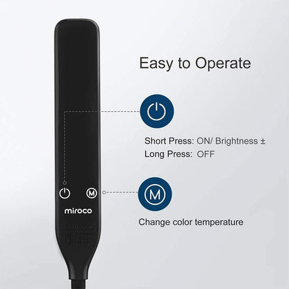 Miroco MI-DL003 LED Floor Lamp with 4 Brightness Levels & 4 Colors Temperatures