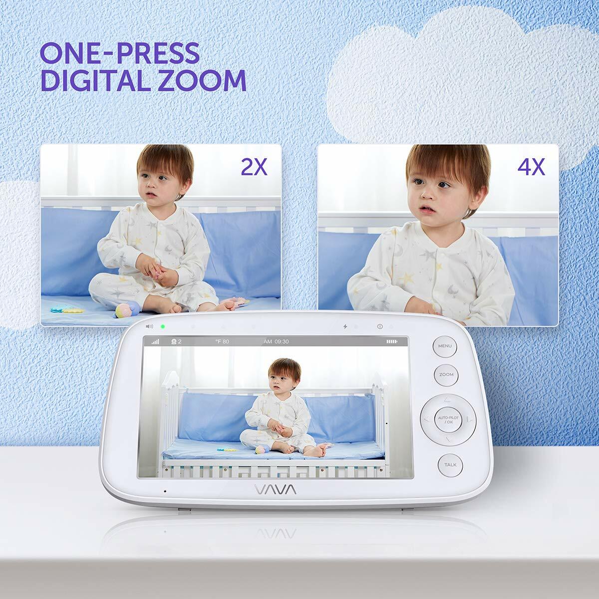 VAVA VA-IH006 720P 5" HD Baby Monitor with Camera and Audio 4500 mAh Battery