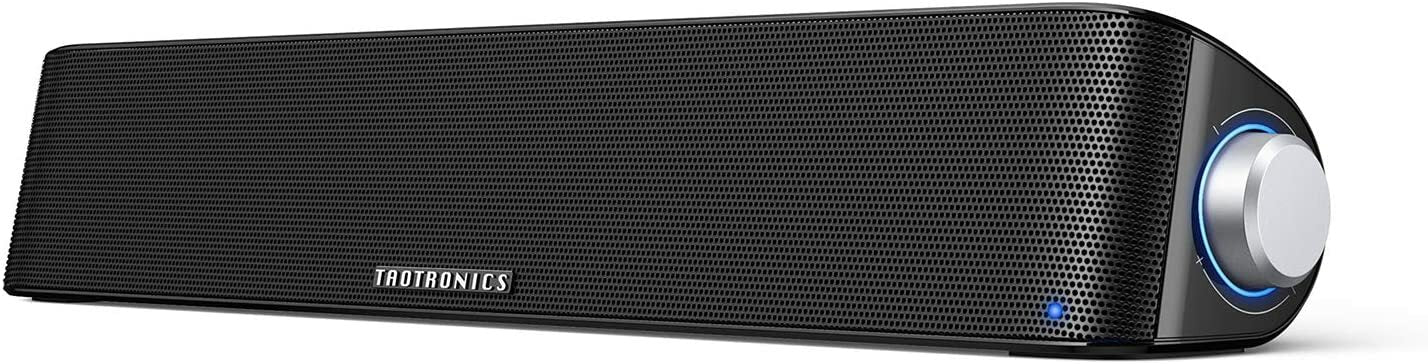 TaoTronics Computer Speaker, Bluetooth 5.0 Wireless PC Soundbar sk028