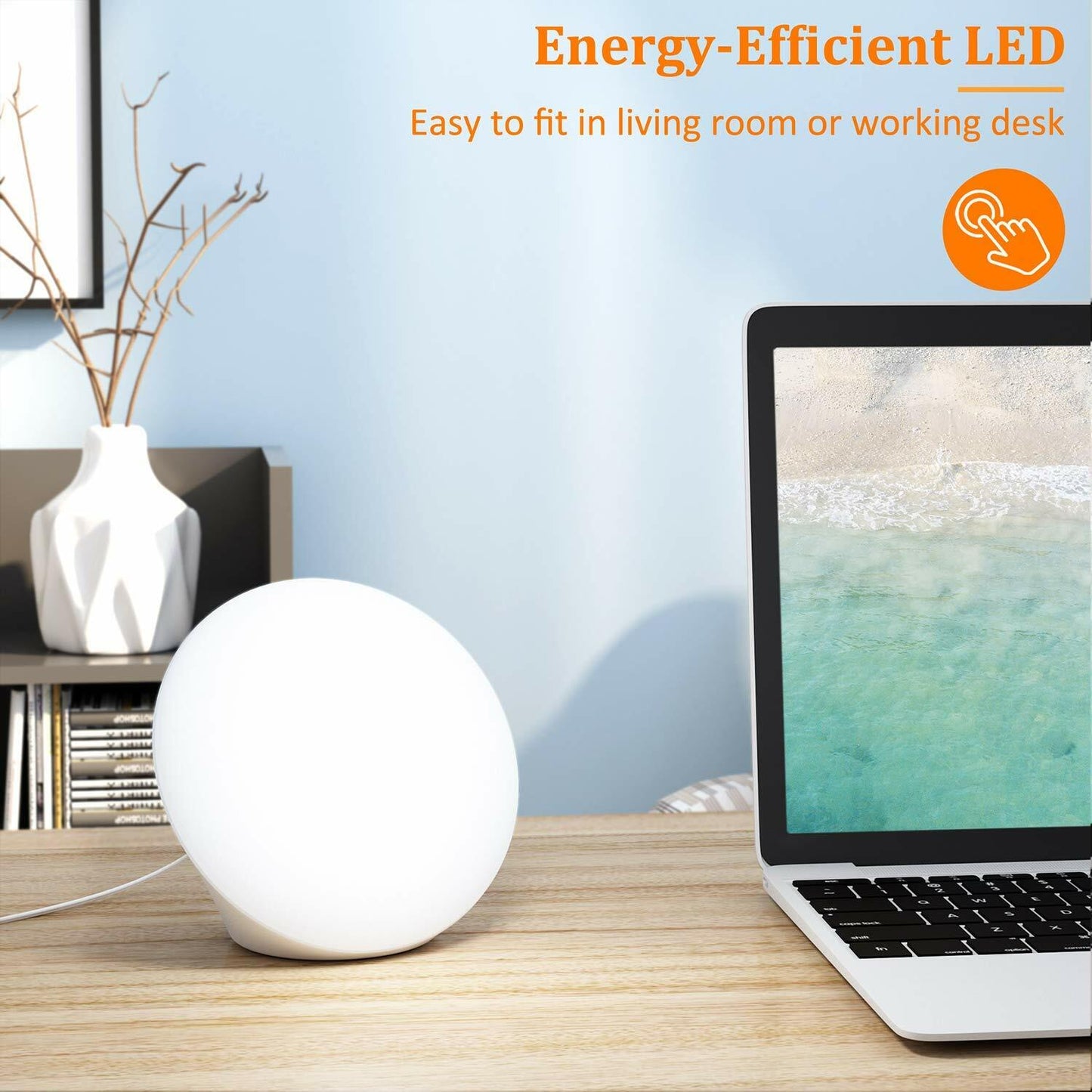 VIPEX LED Therapy Light with UV-Free 10000 Lux Brightness VX-CL002 Compact