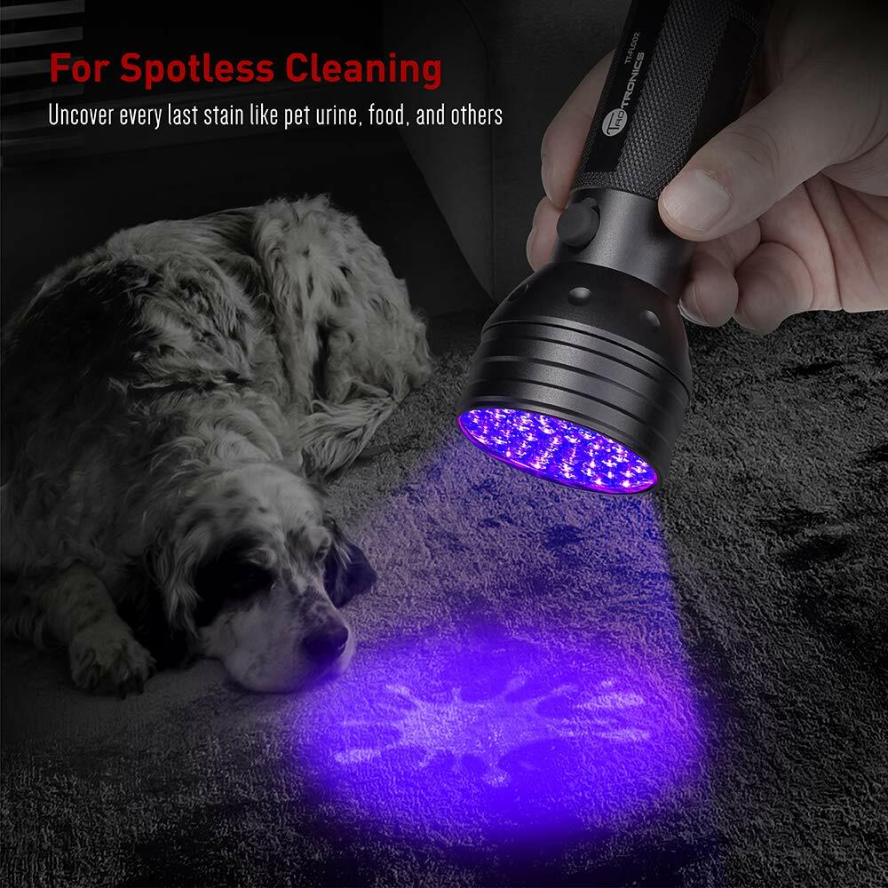 51 LEDs UV Blacklight Flashlights Detector for Dry Pets Urine & Stains & Bed Bug