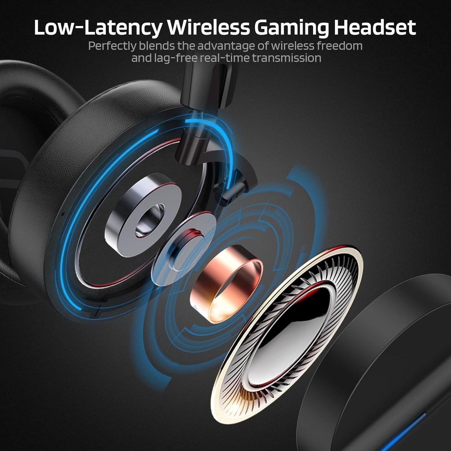 SS-502 Active Noise Cancelling Wireless Over-Ear Headphones 2.4GHz/Bluetooth