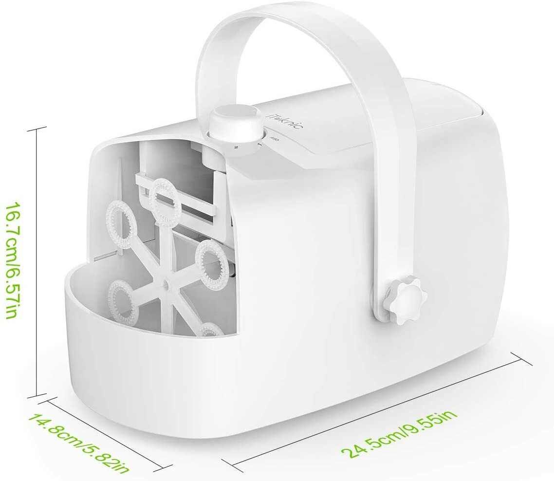 iTeknic Automatic Bubble Blower Portable Auto Bubble Maker with High Output