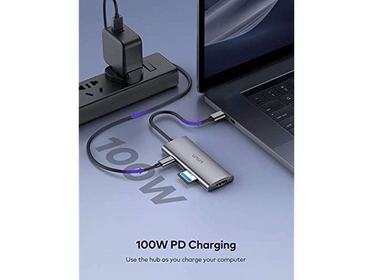 VAVA 7-in-1 USB C Adapter for MacBook/Pro/Air Thunderbolt 3 uc017