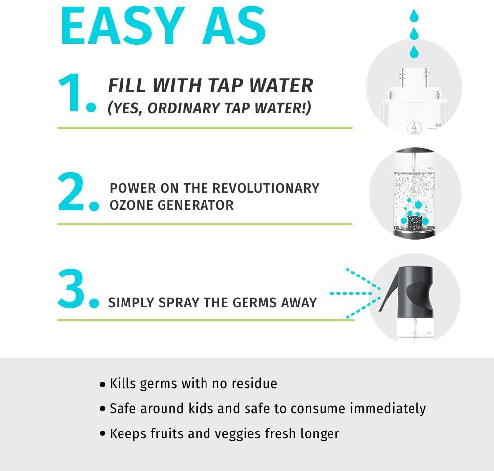 HoMedics® Ozone Clean 3-in-1 Multipurpose Cleaner Sanitizer and Deodorizer