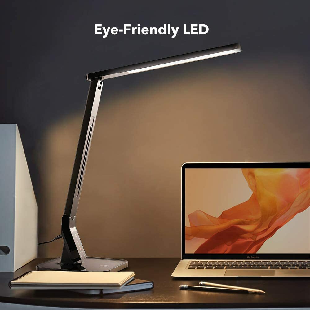TaoTronics LED Desk Lamp with USB 4 Lighting Modes 5 Brightness1h Timer DL01