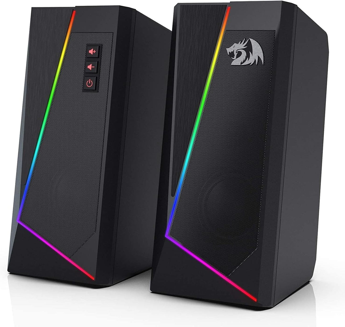 Redragon GS520 RGB Desktop Speakers, 2.0 Channel PC Computer Stereo Speaker