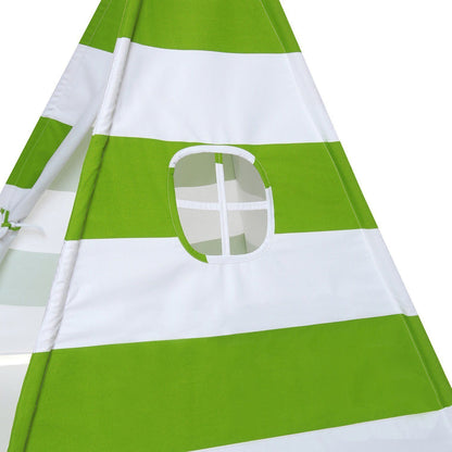 Holiday Gift GREEN 6ft Cotton Canvas Deluxe Teepee Playhouse Play Tent For Kids