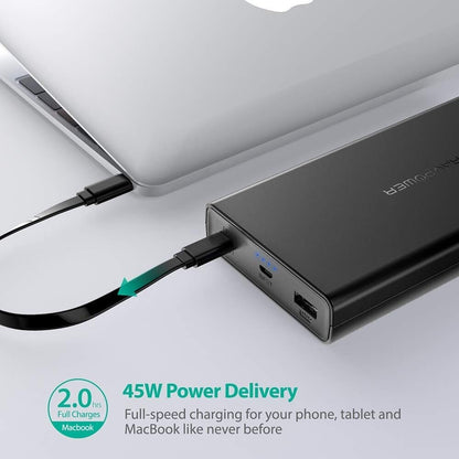 RAVPower USB C Portable Charger 20100mAh PD 3.0 45W Power Bank