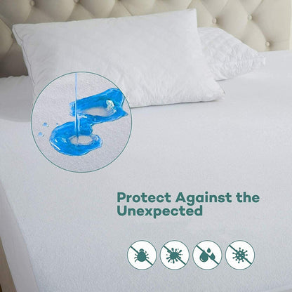 Sable Mattress Protector 100% Waterproof Hypoallergenic FDA Queen Dust Mite Prot