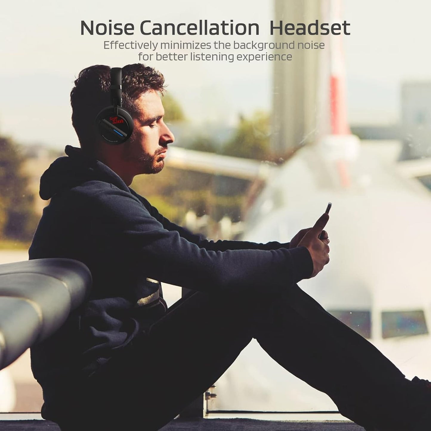 SS-502 Active Noise Cancelling Wireless Over-Ear Headphones 2.4GHz/Bluetooth