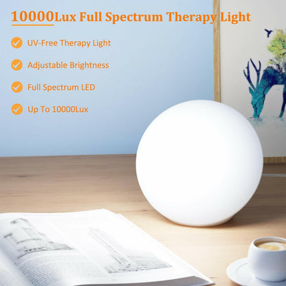 VIPEX LED Therapy Light with UV-Free 10000 Lux Brightness VX-CL002 Compact