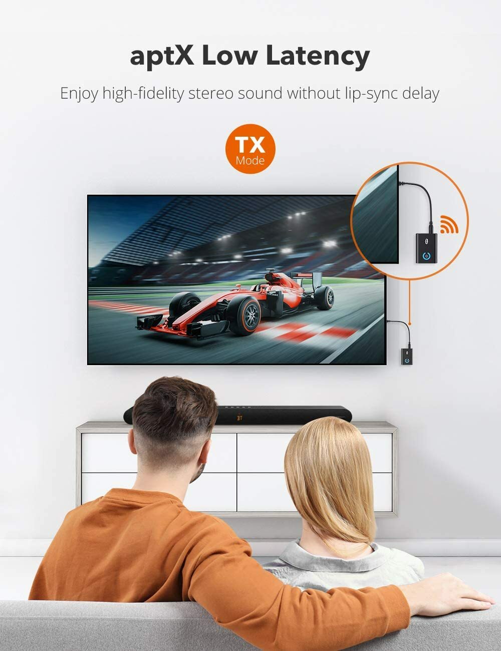 TaoTronics TT-BA07 Bluetooth 5.0 2-in-1 Transmitter and Receiver Wireless...