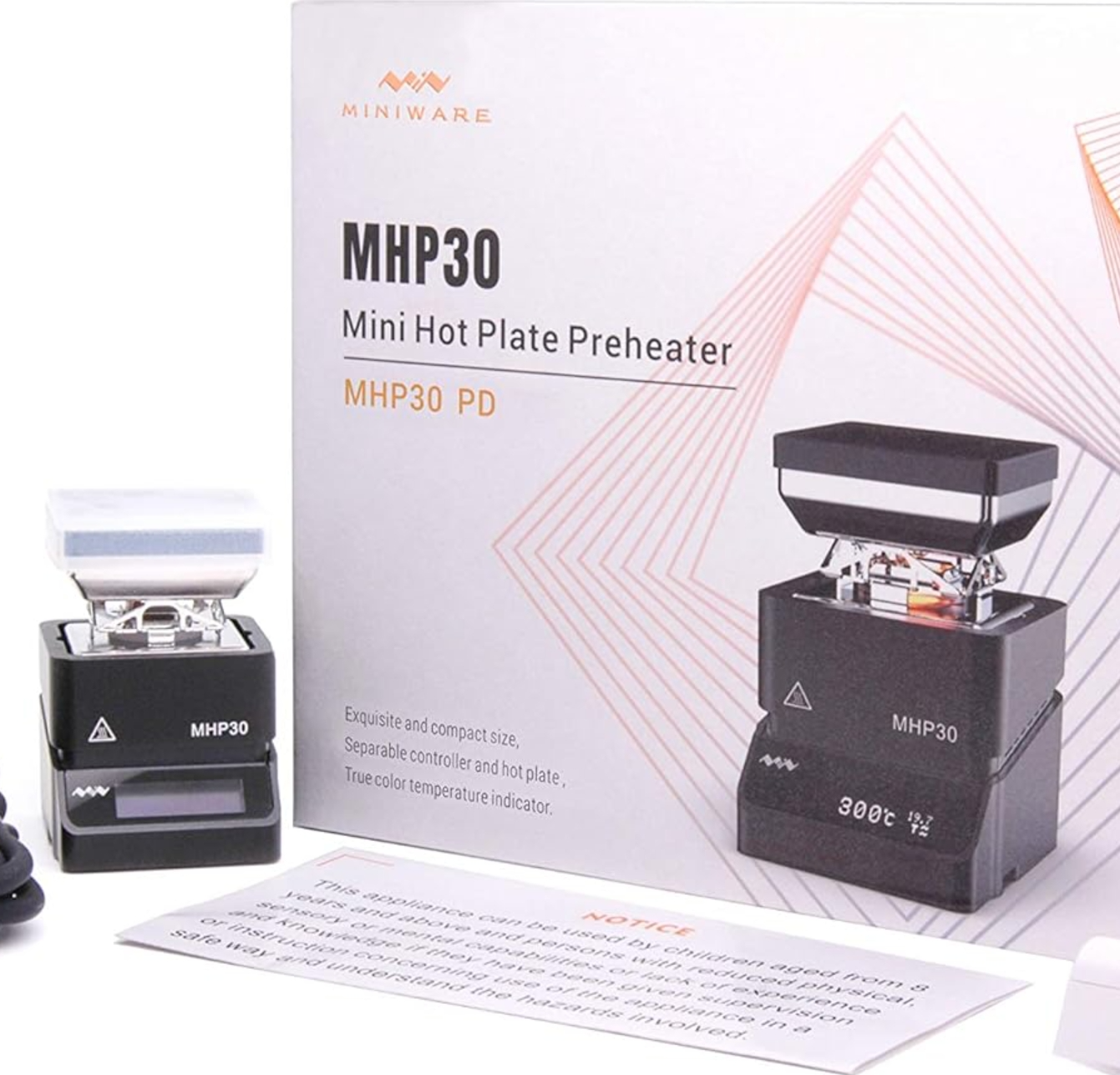 MINIWARE MHP30 Electric Hot Plate Preheater Soldering Preheating Station Welder