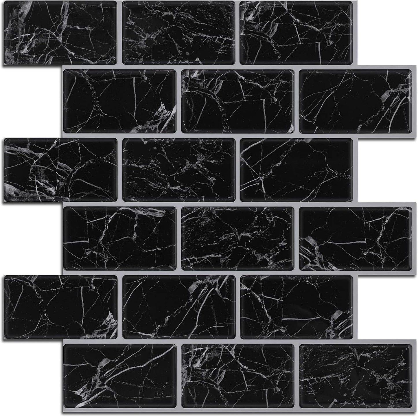 5-Sheet 12" x 12" Thicker Design Stick on Backsplash Tiles