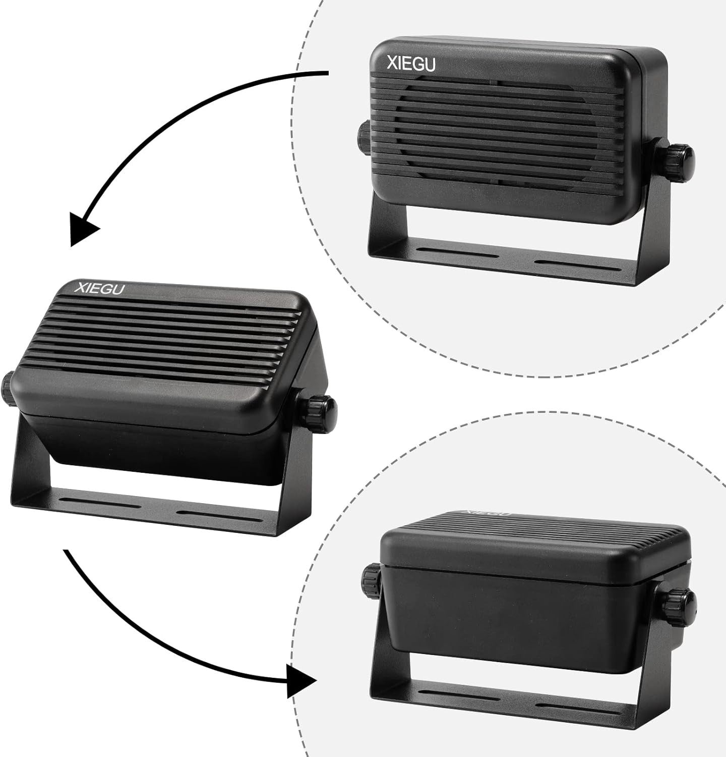 Xiegu GY03 3.5mm Plug Rectangular External Speaker with Stereo Sound