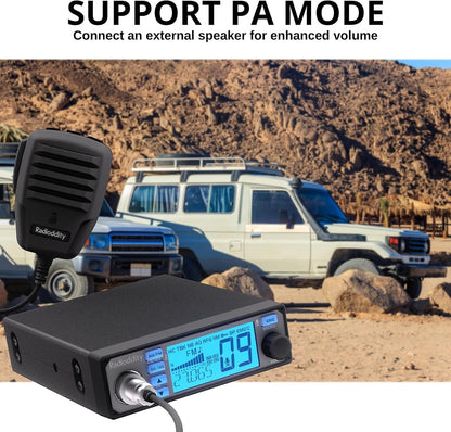 Radioddity CB-500 CB Radio Mobile Transceiver with Noise Reduction AM FM New