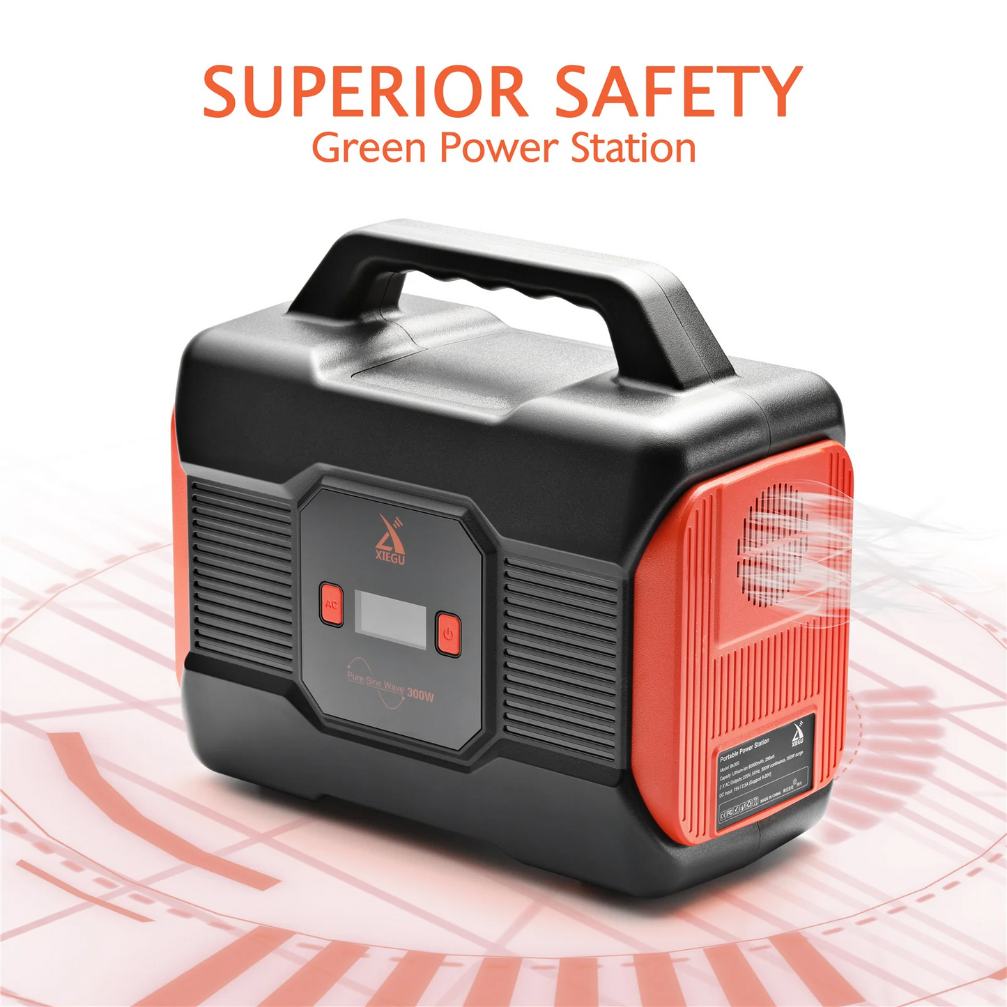 Xiegu BK300 Portable Power Station | 296Wh | 300W (Peak 350W)