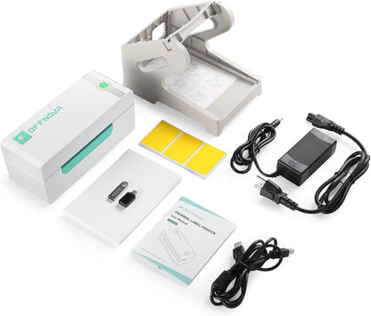 OFFNOVA Bluetooth Label Printer, 4” x 6” Thermal Label Printer for Shipping Pack