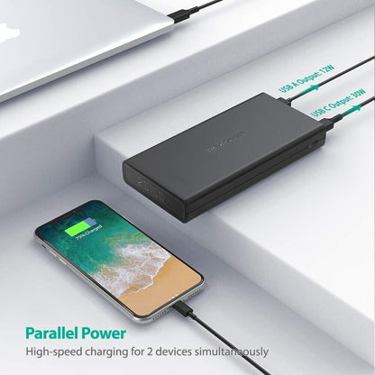 RAVPower USB C Portable Charger 20100mAh PD 3.0 45W Power Bank