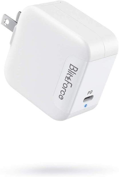Blitzforce iPhone Charger Macbook Charger 65W 2 in 1 20W Fast Charger