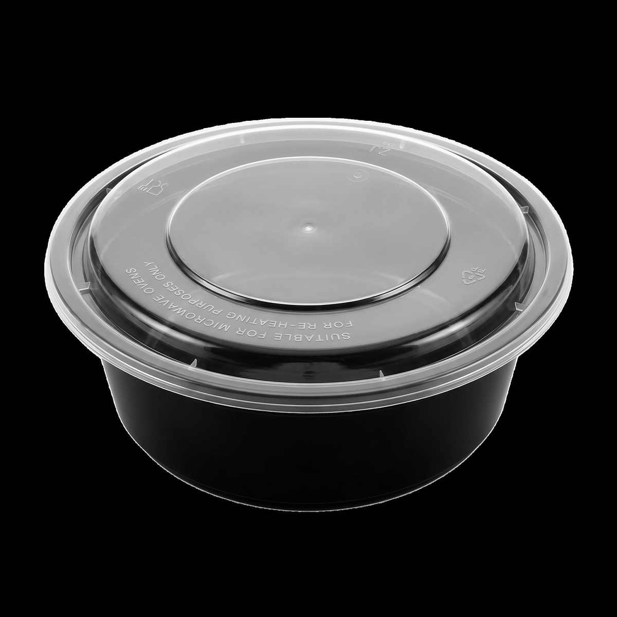 Disposable PP Food Container – Round 34 oz (Case of 150)