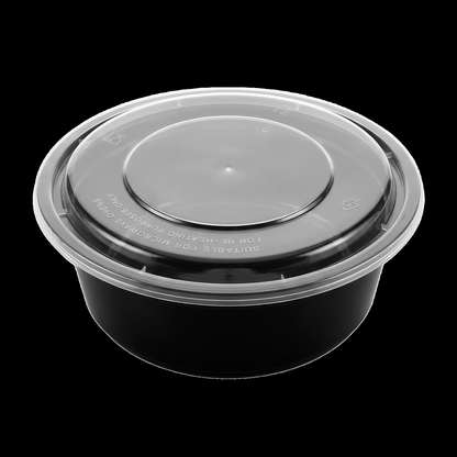 Disposable PP Food Container – Round 34 oz (Case of 150)
