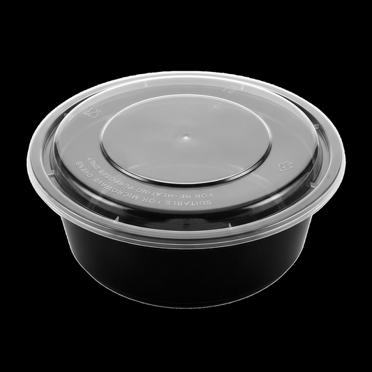 Disposable PP Food Container – Round 34 oz (Case of 150)