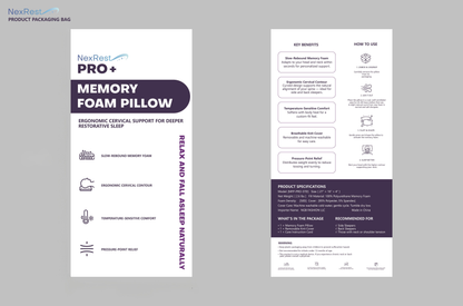 NexRest Memory Foam Pillow PRO+